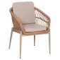 ΠΟΛΥΘΡΟΝΑ ΑΛΟΥΜΙΝΙΟΥ GALDIN HM6272.03 ΚΑΠΟΥΤΣΙΝΟ-P.E.RATTAN-ΜΠΕΖ ΥΦΑΣΜΑ 65x60x76Υεκ