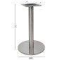ΒΑΣΗ INOX Φ40x72 εκ.ΥΨΟΣ HM419