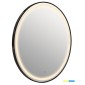ΚΑΘΡΕΠΤΗΣ ΤΟΙΧΟΥ ΣΤΡΟΓΓΥΛΟΣ ROUNDER HM4503.01 ΑΛΟΥΜΙΝΙΟ ΣΕ ΜΑΥΡΟ-ΦΩΤΙΣΜΟΣ LED Φ80εκ.
