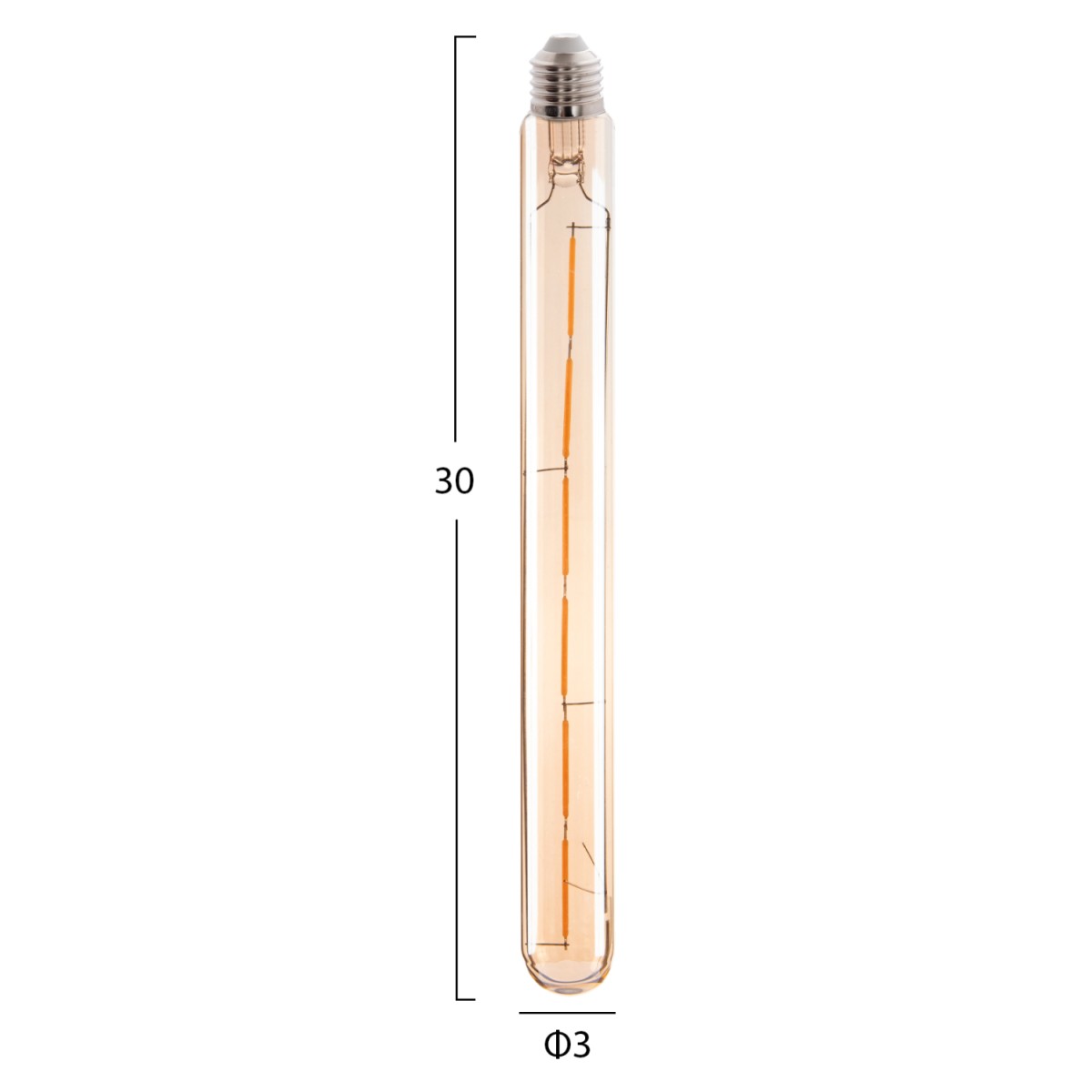 ΛΑΜΠΤΗΡΑΣ HM4190 LED FILAMENT 6W E27 3000K ΧΡΥΣΟ DIMMABLE