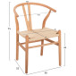 ΣΕΤ ΤΡΑΠΕΖΑΡΙΑΣ 5ΤΜΧ BRAVE HM21182 MDF TOP-ΞΥΛΟ ΟΞΙΑΣ & PAPER ROPE ΣΕ ΦΥΣΙΚΟ