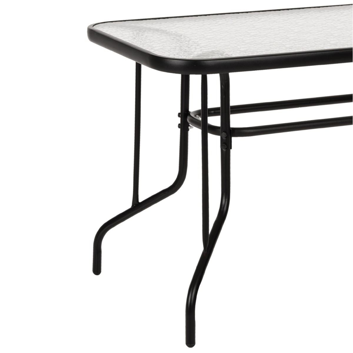 ΣΕΤ ΤΡΑΠΕΖΑΡΙΑΣ 5ΤΜΧ ADAM HM21220.03 ΚΑΡΕΚΛΕΣ ΜΕΤΑΛΛΙΚΕΣ & ΤΡΑΠΕΖΙ 110x60 ΜΑΥΡΟ