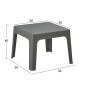 ΣΕΤ 3ΤΜΧ ΠΟΛΥΠΡΟΠΥΛΕΝΙΟΥ SLEEK HM21267.05 ΤΡΑΠΕΖΑΚΙ & 2 ΠΟΛΥΘΡΟΝΕΣ-DARK OLIVE GREEN