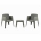 ΣΕΤ 3ΤΜΧ ΠΟΛΥΠΡΟΠΥΛΕΝΙΟΥ SLEEK HM21267.05 ΤΡΑΠΕΖΑΚΙ & 2 ΠΟΛΥΘΡΟΝΕΣ-DARK OLIVE GREEN