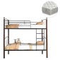 ΚΟΥΚΕΤΑ ΜΕ ΣΤΡΩΜΑΤΑ STOREY HM21334 ΜΕΤΑΛΛΟ & ΞΥΛΟ RUBBERWOOD--ΓΙΑ ΣΤΡΩΜΑΤΑ 90x190εκ.