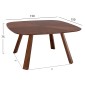 ΣΕΤ ΤΡΑΠΕΖΑΡΙΑΣ 5ΤΜΧ NEKKER HM21340.01 ΤΡΑΠΕΖΙ ΑΠΟ MDF--ΚΑΡΕΚΛΕΣ ΑΠΟ RUBBERWOOD