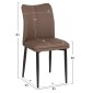 ΣΕΤ ΤΡΑΠΕΖΑΡΙΑΣ 7ΤΜΧ MINAO HM21362 ΚΕΡΑΜΙΚΟ TOP/MDF ΠΟΔΙΑ--PU ΚΑΦΕ/ΜΕΤΑΛ.ΠΟΔΙΑ