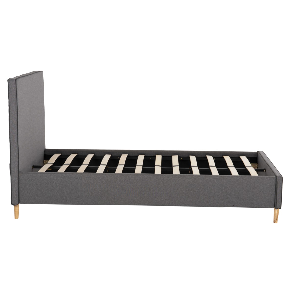 ΚΡΕΒΑΤΙ ΗΜΙΔΙΠΛΟ ΜΕ ΣΤΡΩΜΑ MAYLIN HM10758.10 ΓΚΡΙ ΥΦΑΣΜΑ--ΣΤΡΩΜΑ 120Χ200εκ