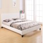 ΚΡΕΒΑΤΙ ΜΕ ΣΤΡΩΜΑ BECCA HM10803.01 ΛΕΥΚΟ PU--ΓΙΑ 150x200εκ