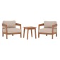 LOUNGE ΣΕΤ SOLARA HM10892 ΤΡΑΠΕΖΑΚΙ & 2 ΠΟΛΥΘΡΟΝΕΣ--ΞΥΛΟ ΑΚΑΚΙΑΣ--ΕΚΡΟΥ ΜΑΞΙΛΑΡΙΑ
