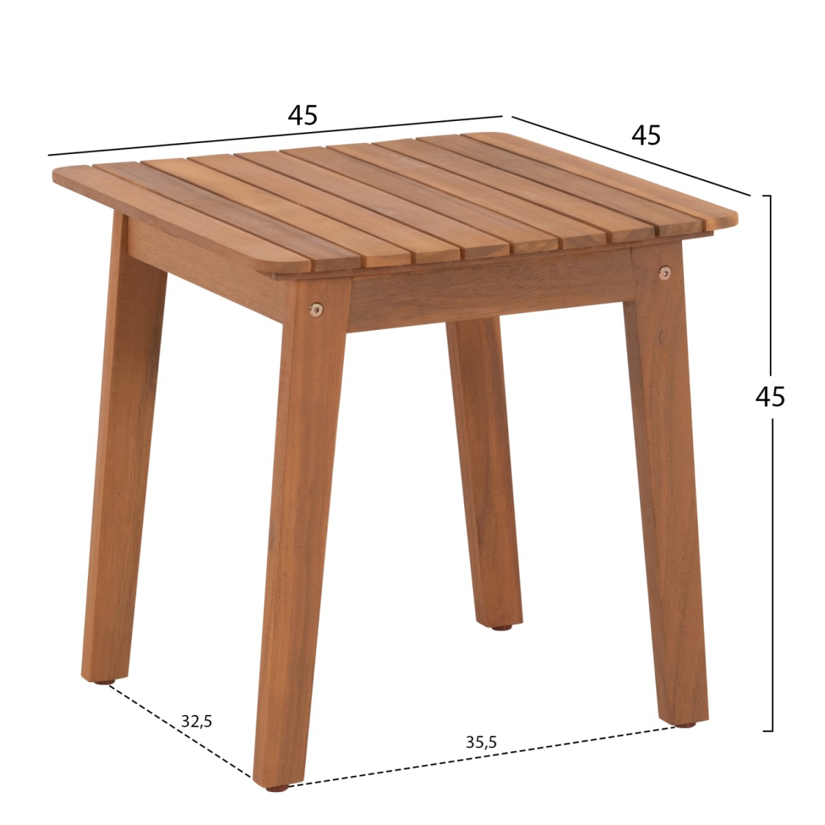LOUNGE ΣΕΤ MIREX HM10893 ΤΡΑΠΕΖΑΚΙ & 2 ΠΟΛΥΘΡΟΝΕΣ--ΞΥΛΟ ΑΚΑΚΙΑΣ--ΕΚΡΟΥ ΜΑΞΙΛΑΡΙΑ