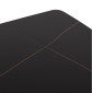 ΣΕΤ ΤΡΑΠΕΖΑΡΙΑΣ 5ΤΜΧ GAFF HM10939.01 ΚΕΡΑΜΙΚΟ TOP--ΥΦΑΣΜΑ ΓΚΡΙ & ΜΕΤΑΛ.ΠΟΔΙΑ ΜΑΥΡΑ