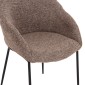 ΣΕΤ ΤΡΑΠΕΖΑΡΙΑΣ 5ΤΜΧ DRENNY HM10952.03 ΚΕΡΑΜΙΚΟ TOP--ΥΦΑΣΜΑ TAUPE & ΜΕΤΑΛ.ΠΟΔΙΑ