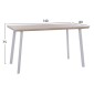 ΣΕΤ ΤΡΑΠΕΖΑΡΙΑΣ 5ΤΜΧ OFIRA HM10634 MDF TOP ΣΕ SONAMA--ΛΕΥΚΕΣ ΚΑΡΕΚΛΕΣ