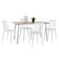 ΣΕΤ ΤΡΑΠΕΖΑΡΙΑΣ 5ΤΜΧ OFIRA HM10634 MDF TOP ΣΕ SONAMA--ΛΕΥΚΕΣ ΚΑΡΕΚΛΕΣ