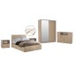 ΣΕΤ ΚΡΕΒΑΤΟΚΑΜΑΡΑΣ 6ΤΜΧ ADLER HM11759 ΜΕΛΑΜΙΝΗ SONAMA OAK-ΓΙΑ ΣΤΡΩΜΑ 160x200εκ