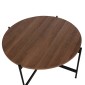 ΣΕΤ 2ΤΜΧ ΤΡΑΠΕΖΙΑ ΣΑΛΟΝΙΟΥ RONDA HM21089.03 MDF ΣΕ ΚΑΡΥΔΙ ΧΡΩΜΑ Φ80εκ & Φ50εκ