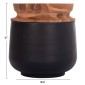 ΔΙΑΚΟΣΜΗΤΙΚΑ ΒΑΖΑ ΔΑΠΕΔΟΥ 2ΤΜΧ LINTER HM21140.01 FIBER CEMENT ΜΑΥΡΟ-ΞΥΛΟ ΤΕΑΚ 47Υ & 60Υεκ