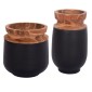 ΔΙΑΚΟΣΜΗΤΙΚΑ ΒΑΖΑ ΔΑΠΕΔΟΥ 2ΤΜΧ LINTER HM21140.01 FIBER CEMENT ΜΑΥΡΟ-ΞΥΛΟ ΤΕΑΚ 47Υ & 60Υεκ
