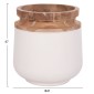 ΔΙΑΚΟΣΜΗΤΙΚΑ ΒΑΖΑ ΔΑΠΕΔΟΥ 2ΤΜΧ LINTER HM21140.02 FIBER CEMENT ΛΕΥΚΟ-ΞΥΛΟ ΤΕΑΚ 47Υ & 60Υεκ