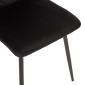 ΣΕΤ 5ΤΜΧ ΤΡΑΠΕΖΙ 42,5x50x92 cm & ΚΑΡΕΚΛΕΣ TETA ΣΕ ΜΑΥΡΟ ΧΡΩΜΑ HM11073