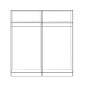 ΣΕΤ 2 ΤΜΧ ΝΤΟΥΛΑΠΑ 4ΦΥΛΛΗ ZEBRANO 160X42X181 HM11350.01