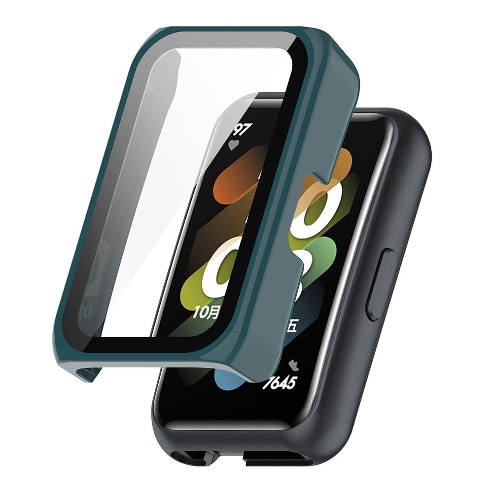 Θήκη Προστασία PC + Tempered Glass Sonique για Huawei Band Band 6 / Band 7 Πράσινο Σκούρο