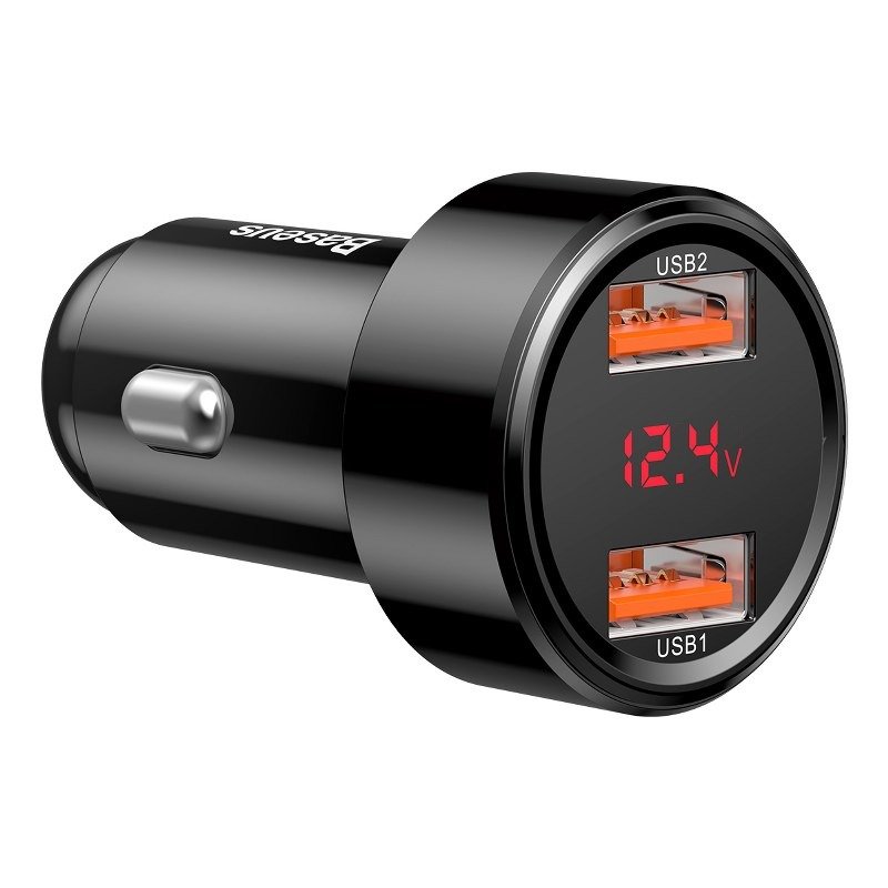Baseus Magic Car Charger 2x USB QC 3.0 45W (Black)