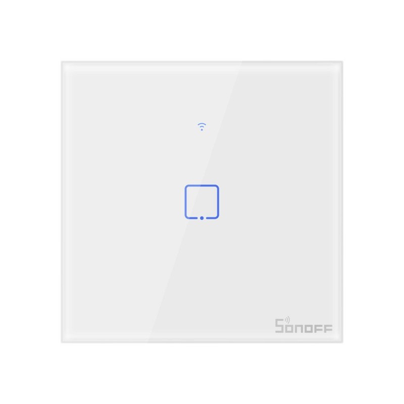 Sonoff Έξυπνος Διακόπτης WiFi & RF 433 T1 EU TX (1 κανάλι) (Λευκό)