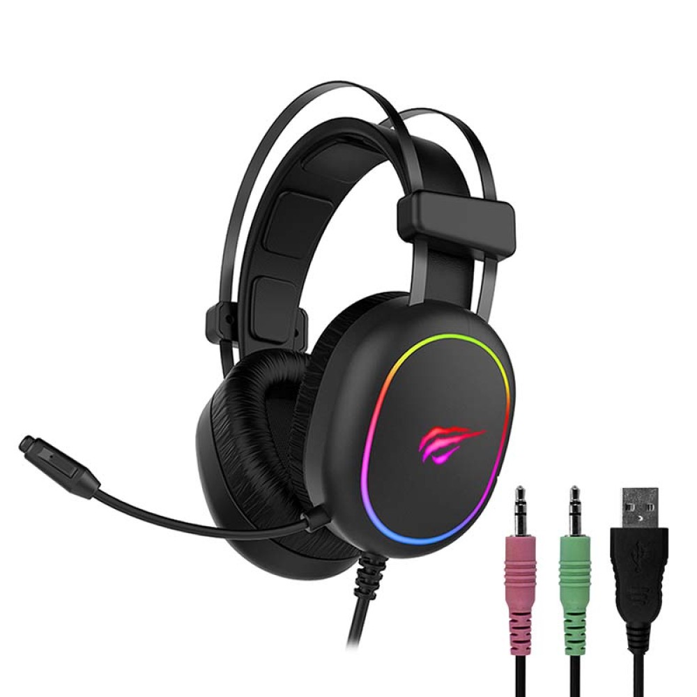 Gaming Headphones Havit GAMENOTE H2016D RGB USB+3.5mm