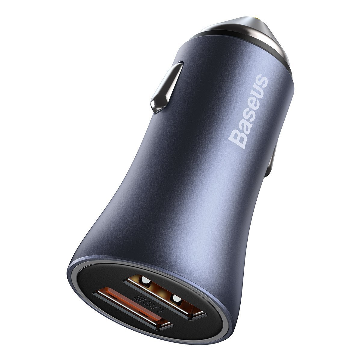 Baseus Golden Contactor Pro car charger, 2x USB, 40W + cable USB to USB-C 1m (gray)