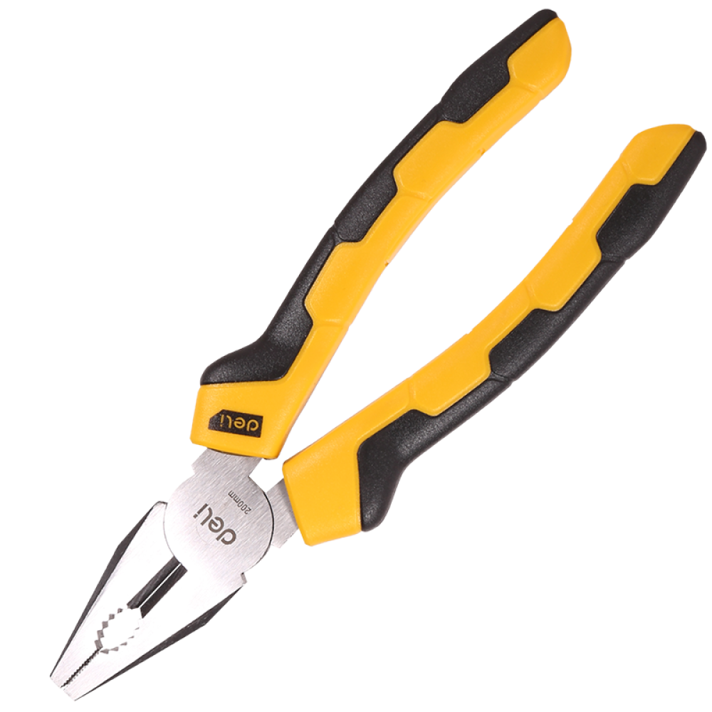 Combination pliers 8" Deli Tools EDL2008 (yellow)