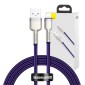 USB cable for Lightning Baseus Cafule, 2.4A, 1m (purple)