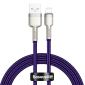 USB cable for Lightning Baseus Cafule, 2.4A, 1m (purple)