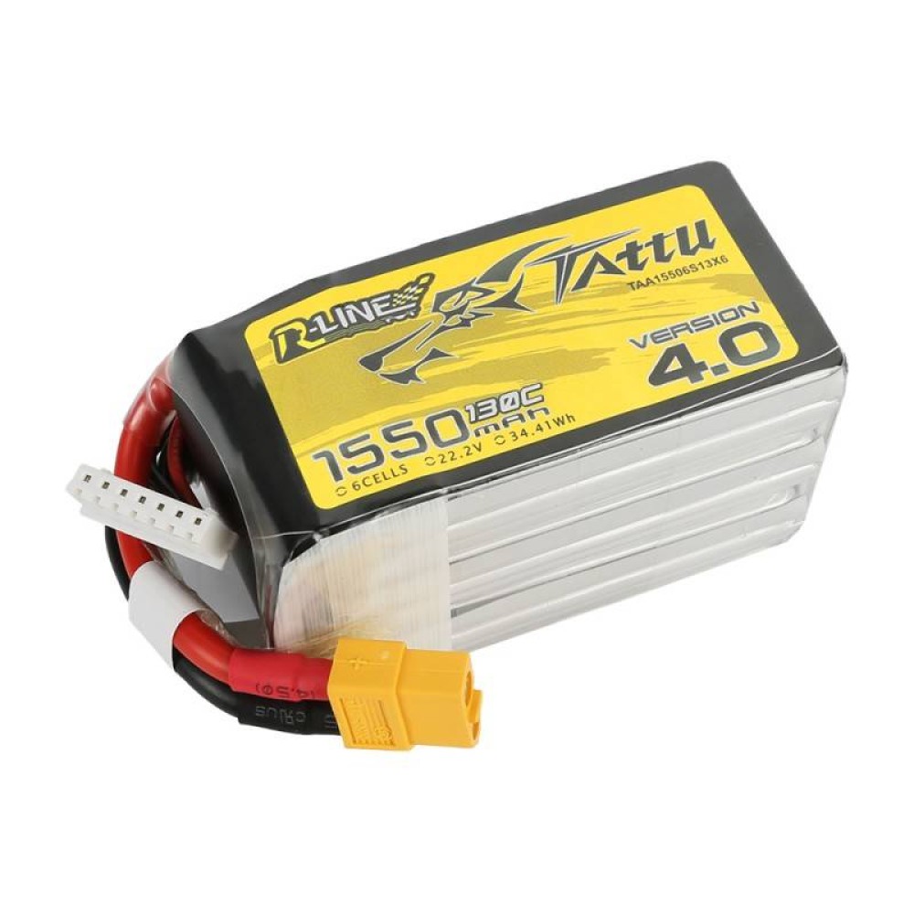 Battery Tattu R-Line 4.0 1550mAh 22.2V 130C 6S1P XT60