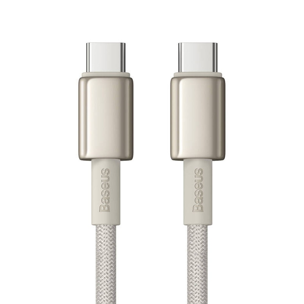 Cable USB-C to USB-C Baseus Tungsten Gold, 100W, 1m (gold)