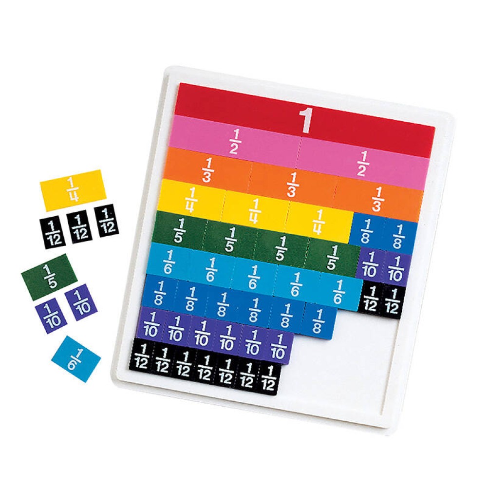 Learning Resources Εκπαιδευτικό Παιχνίδι Μαθηματικών Δεξιοτήτων Rainbow Fraction Tiles LER 0615