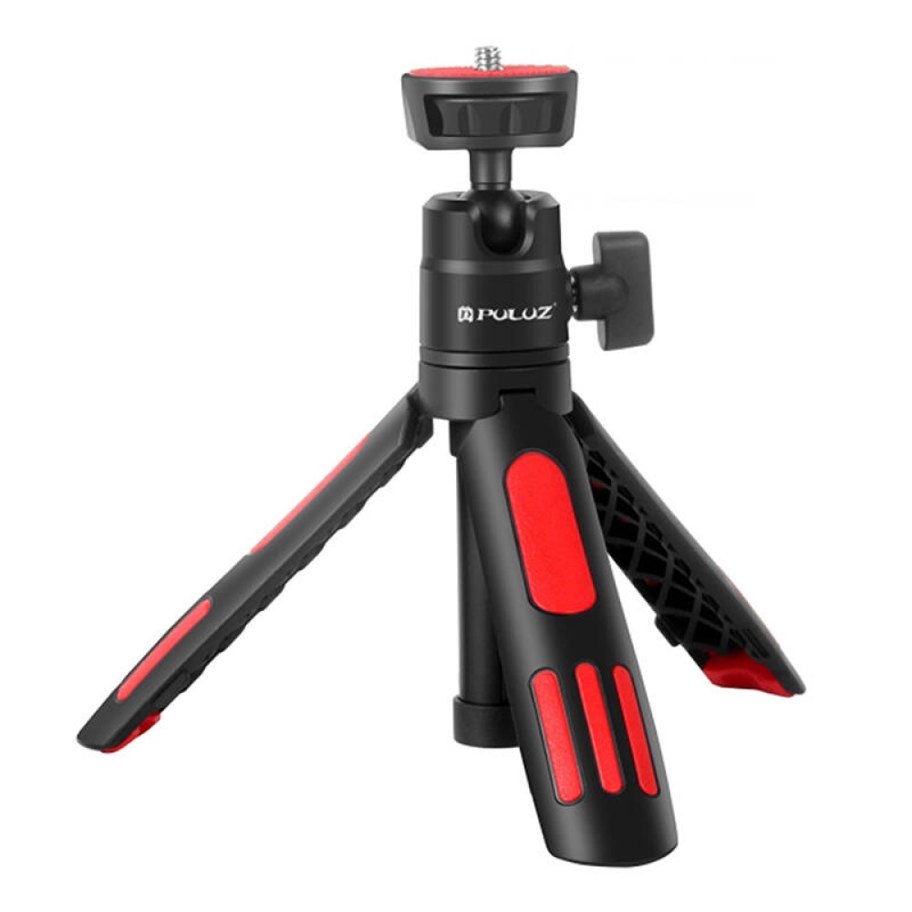 Selfie Stand Tripod PULUZ with Phone Clamp for Smartphones (Red)