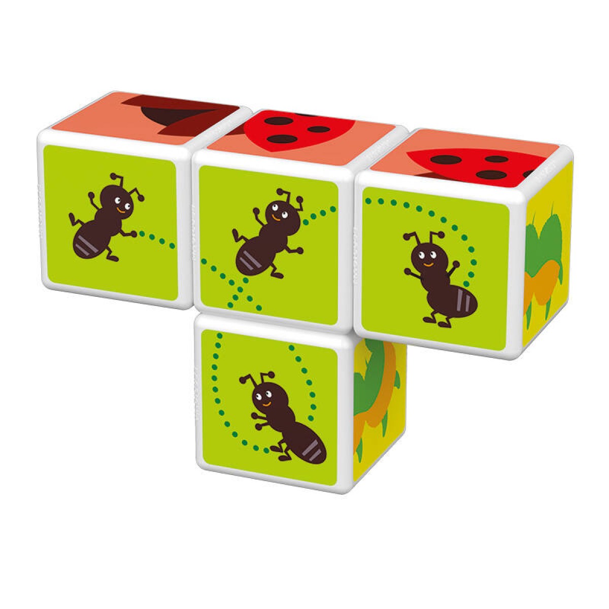 Magicube Printed Insects magnetic blocks + cards 7 pieces GEOMAG GEO-121