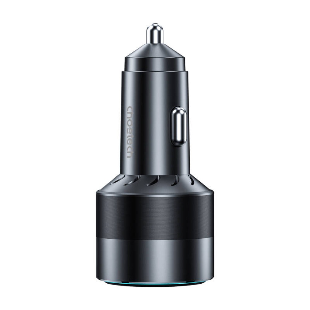 Choetech 63W Dual USB-C 45w+ USB-A 18w γρήγορος φορτιστής αυτοκινήτου (μαύρο)