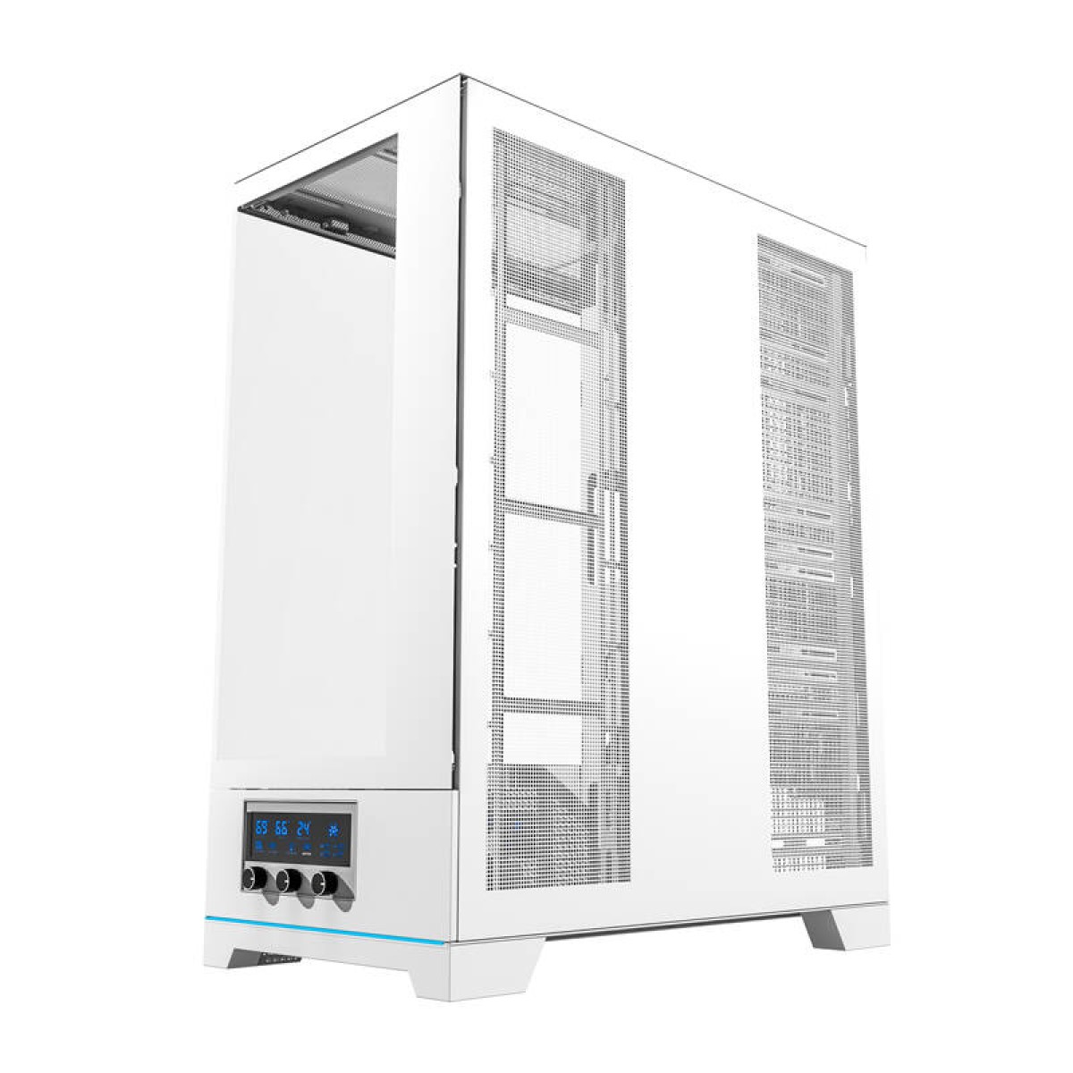 Darkflash DY451L θήκη υπολογιστή χωρίς ανεμιστήρες (λευκό)