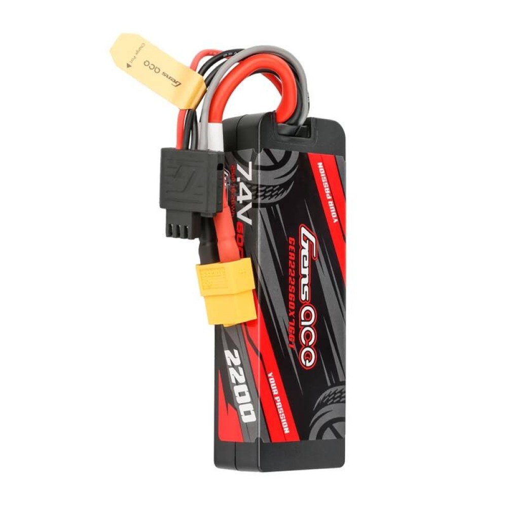 Lipo Gens ace G-Tech 2200mAh 7.4V 2S1P 60C GRP-76 Hardcase μπαταρία με βύσμα XT60