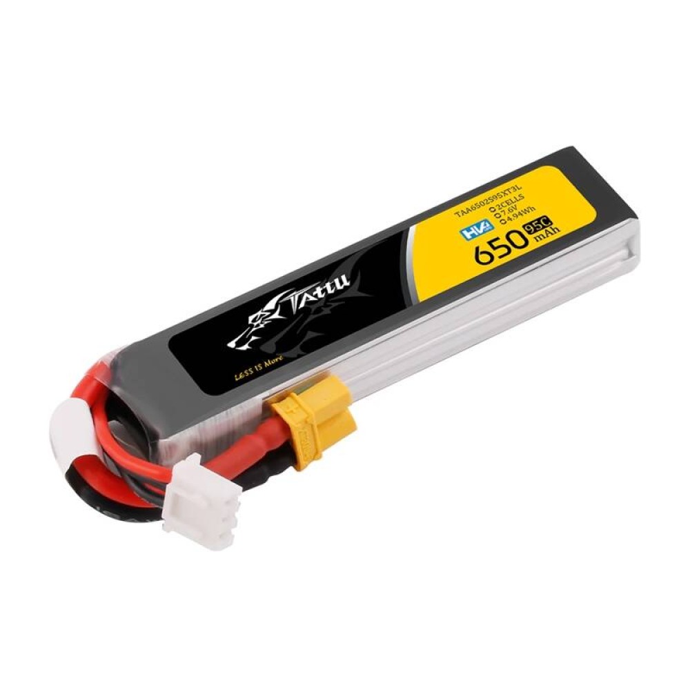 Συσσωρευτής Lipo Tattu 2s 650mAh 95C 7.6V HV z XT30 Long-Pack