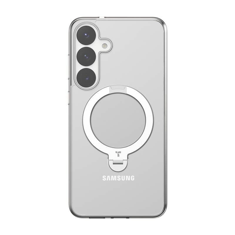 Θήκη τηλεφώνου Torras Ostand Spin Series για Samsung S25 (διαφανής)
