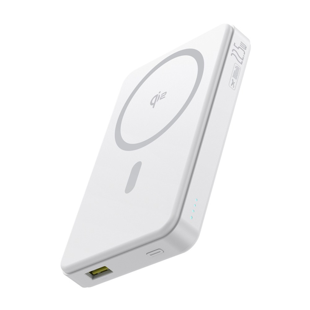 Baseus Airpow2 Qi2 μαγνητικό powerbank 10000mAh 22.5W (λευκό)