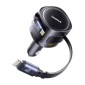 Φορτιστής αυτοκινήτου Baseus Enjoyment Max με καλώδια USB-C+Lightning και θύρες USB-A+USB-C 90W Μαύρο