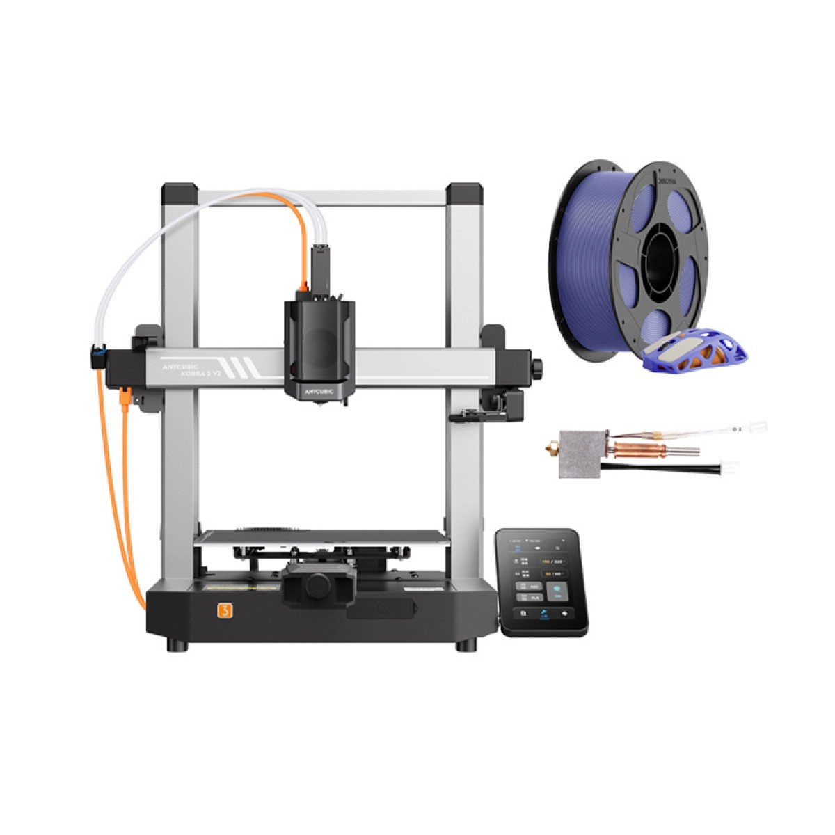 Σετ 3D Anycubic Kobra 3 V2 Combo 3D εκτυπωτής + Hotend + Filament δωρεάν