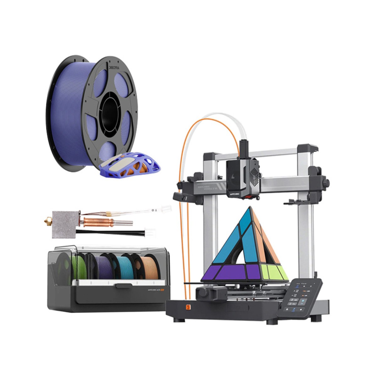 Σετ 3D Anycubic Kobra 3 V2 Combo 3D εκτυπωτής + Hotend + Filament δωρεάν