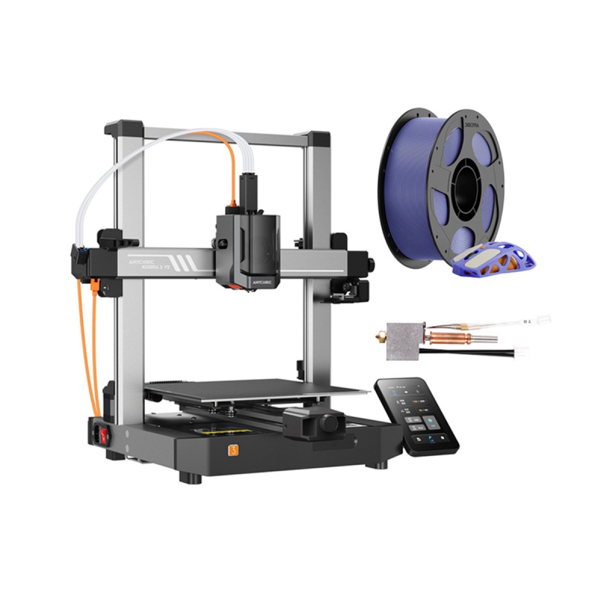 Σετ 3D Anycubic Kobra 3 V2 Combo 3D εκτυπωτής + Hotend + Filament δωρεάν