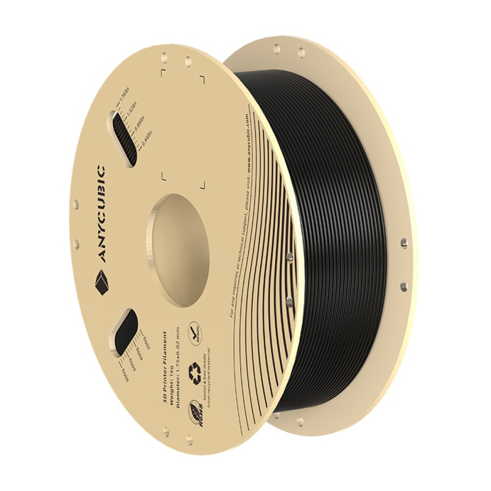 PLA Anycubic 1 KG Filament (Μαύρο)